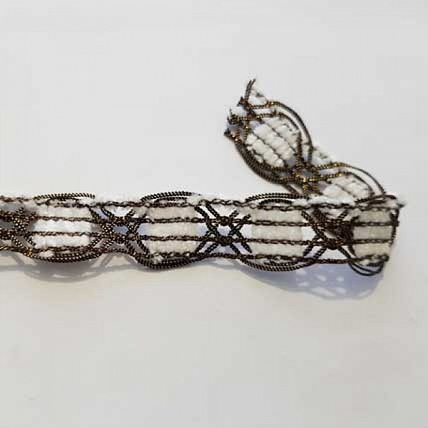 Dentelle Galon N&deg;02 Blanc 20 mm