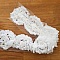 Dentelle Style Tulle Fleur Ecru en relief 80 mm N&deg;01
