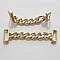 Double Passant 20 mm et chaine en Zamak N&deg;01 Dor&eacute;