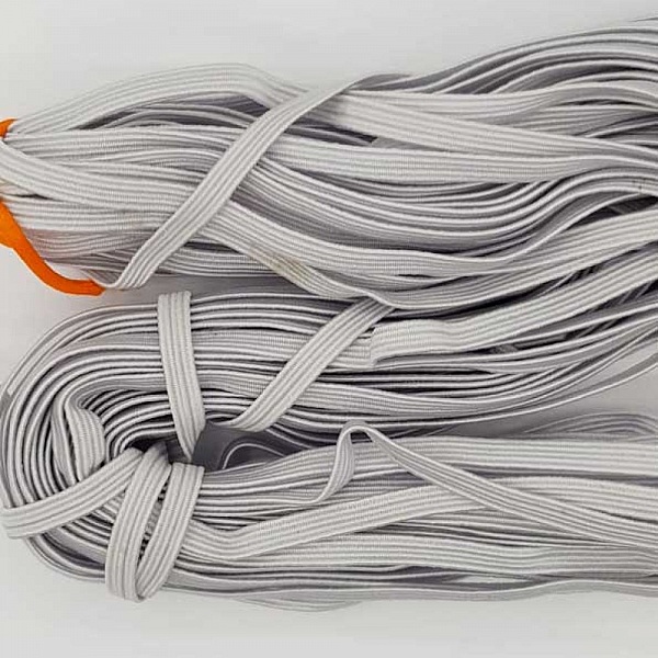 Elastique masque plat 5 mm blanc N&deg;03 x 18.5 m&egrave;tres