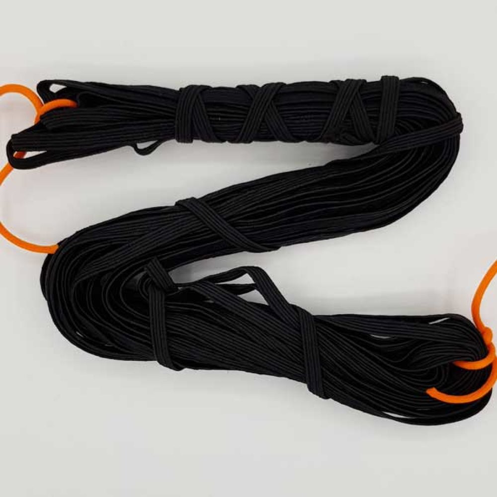 Elastique masque plat 5 mm noir n&deg;03 x 13 m&egrave;tres
