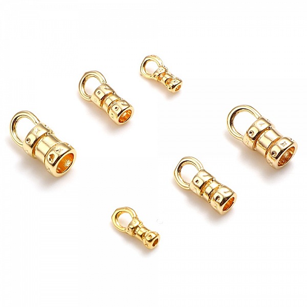 Embout Pour Cordon 7 x 3 mm Plaqu&eacute; Or 18K