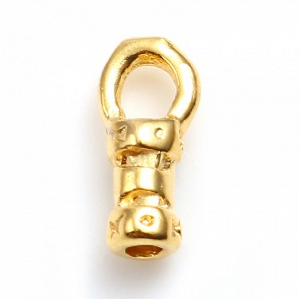 Embout Pour Cordon 7 x 3 mm Plaqu&eacute; Or 18K