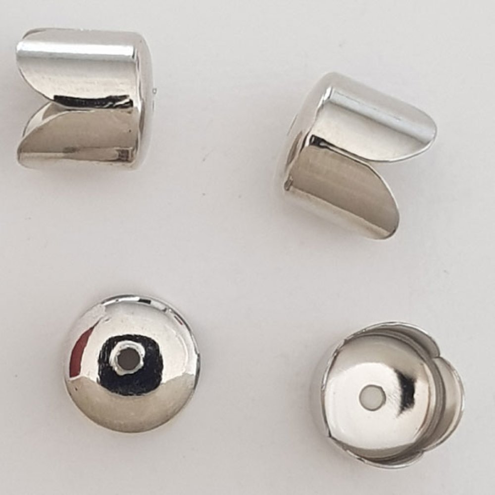 Embout calotte coupelle N&deg;06 Argent Vieilli