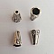 Embout calotte coupelle N&deg;01-02 Argent