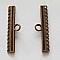 Embout fermoir multi rangs 13 trous Bronze N&deg;01