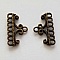Embout fermoir multi rangs 7 trous Bronze N&deg;03
