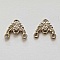 Embout fermoir multi rangs 3 trous Argent N&deg;07
