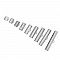 Embout griffe pour cordon 13 x 08 mm Argent