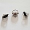 Embout &agrave; coller N&deg;09 Argent 18 x 18 mm