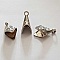 Embout &agrave; coller N&deg;17 Argent 32 x 19 mm