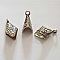 Embout &agrave; coller N&deg;17 Argent 32 x 19 mm