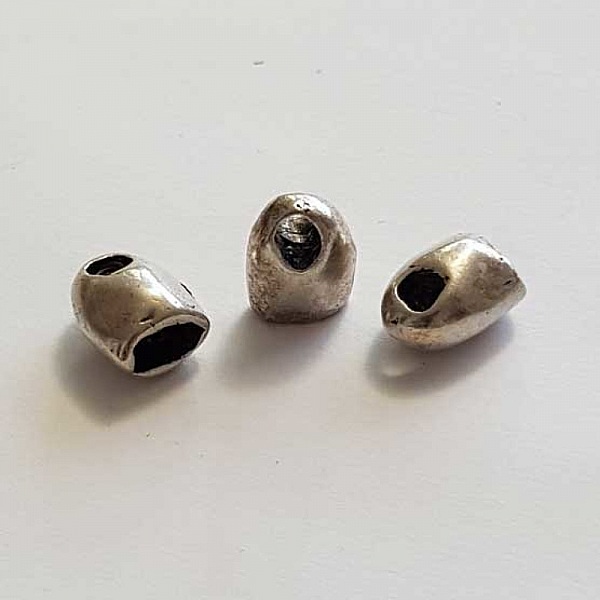 Embout &agrave; coller N&deg;23 Argent 11 x 9 mm