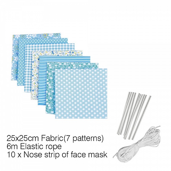 Ensemble de mat&eacute;riel de masque Bleu