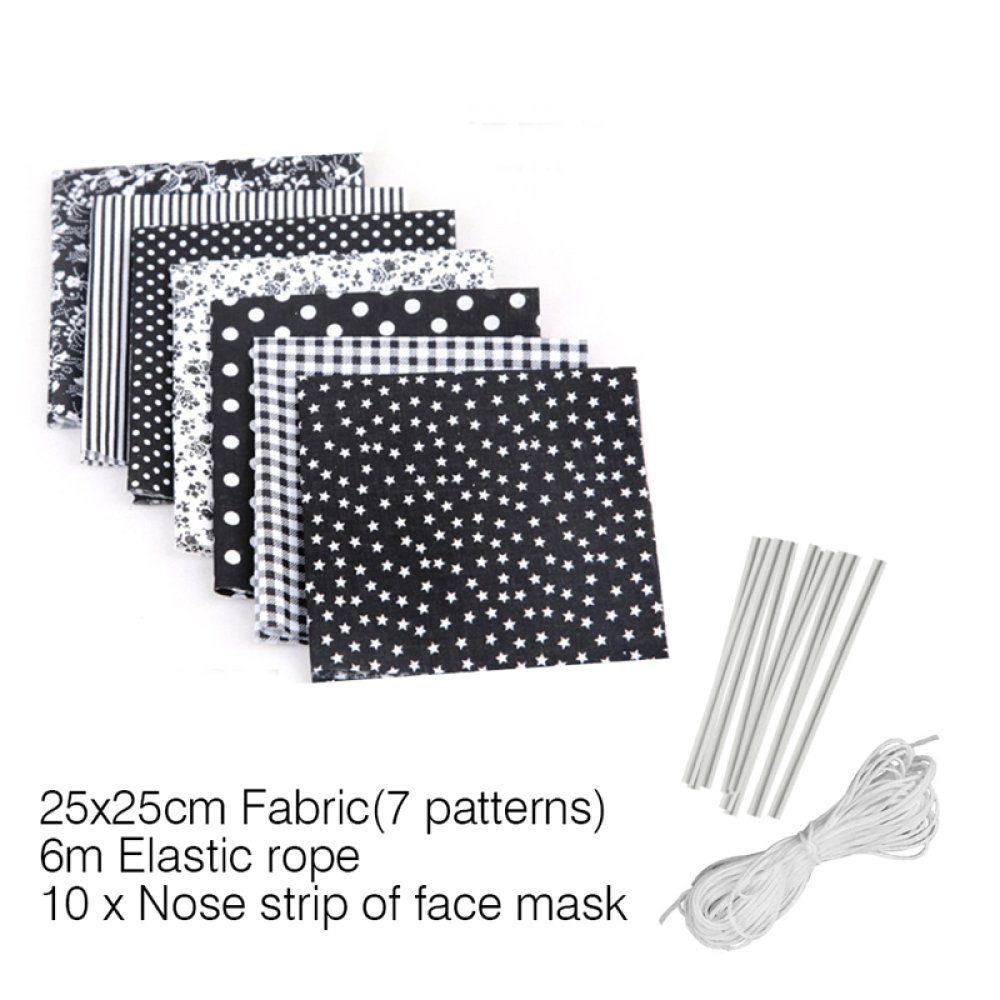 Ensemble de mat&eacute;riel de masque Noir