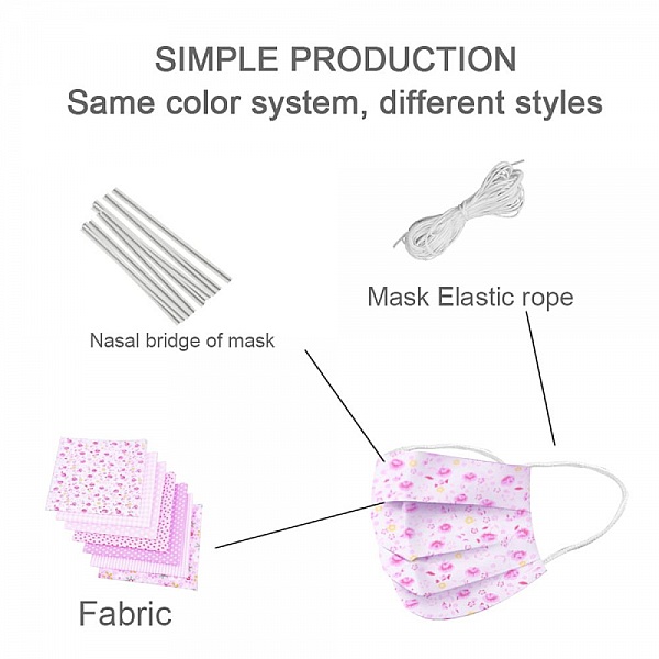 Ensemble de mat&eacute;riel de masque Rose