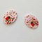 Entre deux fantaisie Ovale &agrave; fleurs 20x14 mm N&deg;04