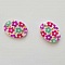 Entre deux fantaisie Ovale &agrave; fleurs 20x14 mm N&deg;05