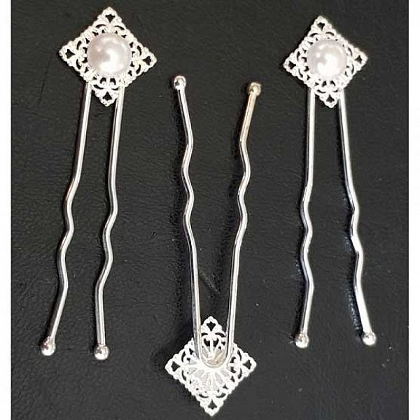 Epingle &agrave; cheveux Blanc mariage N&deg;01
