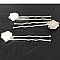 Epingle &agrave; cheveux Blanc mariage N&deg;04