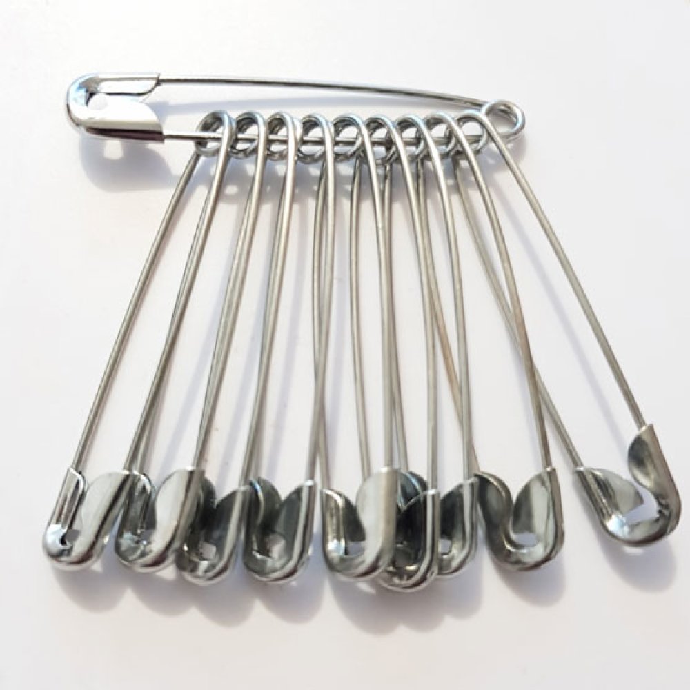 Epingles &agrave; nourrices 55 mm x 5 pi&egrave;ces &eacute;pingles de suret&eacute;