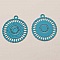Estampe N&deg;01 Rosace Turquoise 20 x 17 mm