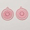 Estampe N&deg;01 Rosace Rose 20 x 17 mm