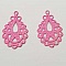 Estampe N&deg;02 Goutte Rose 27 x 22 mm