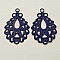 Estampe N&deg;02 Goutte Mauve 27 x 22 mm