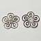 Estampe N&deg;03 Rosace Argent 25 mm