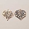 Estampe N&deg;04 Feuille Argent 17 x 17 mm