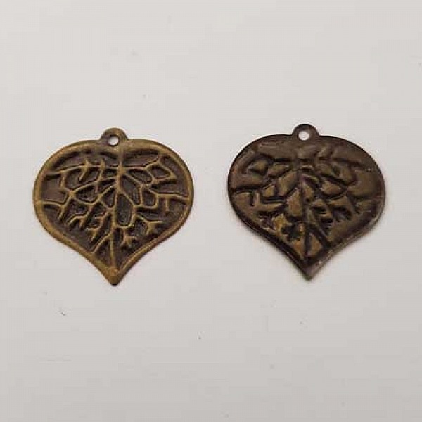 Estampe N&deg;04 Feuille Bronze 17 x 17 mm
