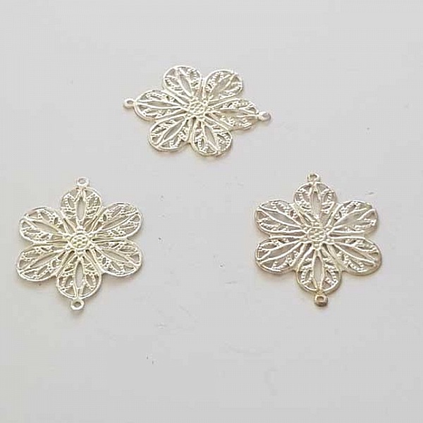 Estampe N&deg;05 Feuille Argent 26 x 20 mm