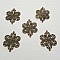 Estampe N&deg;05 Feuille Bronze 26 x 20 mm