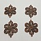 Estampe N&deg;05 Feuille Cuivre 26 x 20 mm