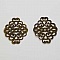Estampe N&deg;07 Feuille Bronze 37 x 30 mm