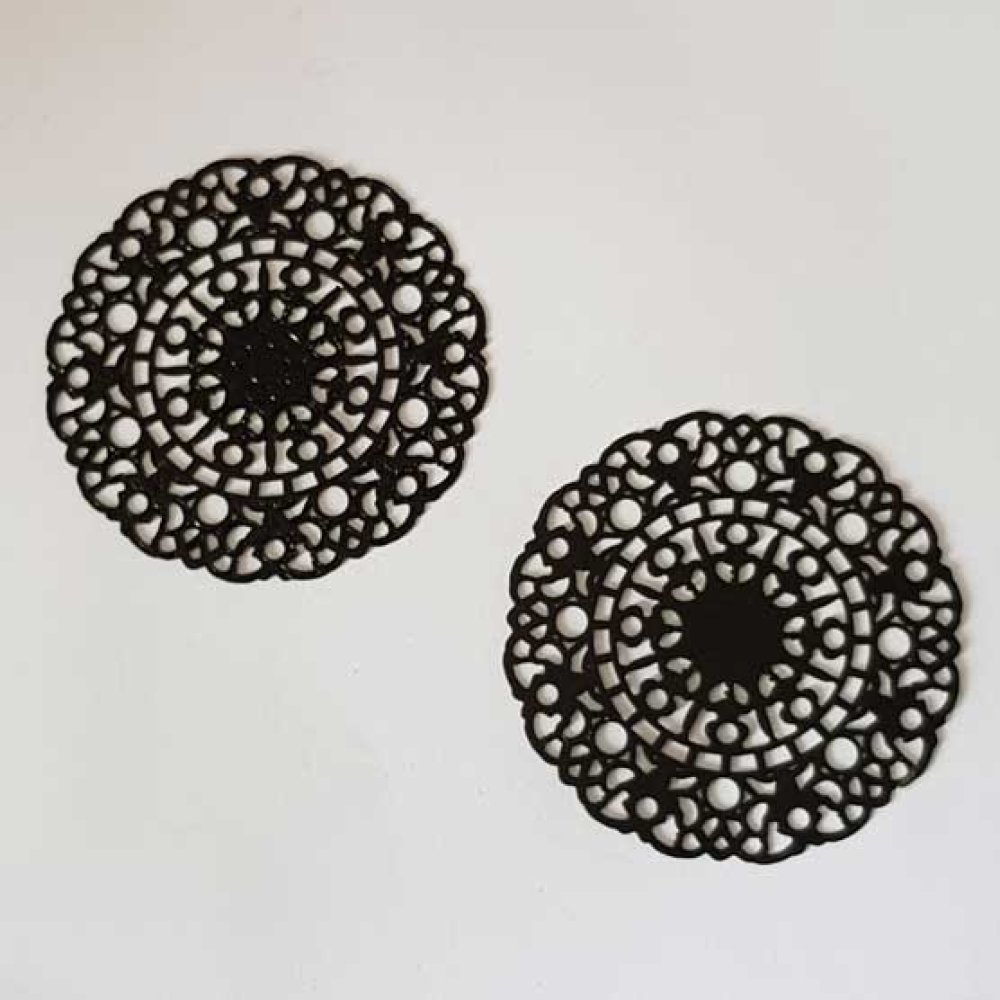 Estampe N&deg;23 Rond 46 mm Noir