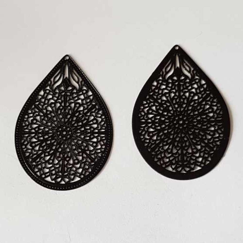Estampe N&deg;29 Goutte 48 mm Noir