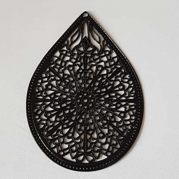 Estampe N&deg;29 Goutte 48 mm Noir