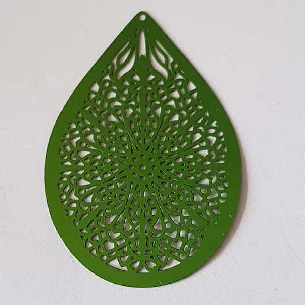 Estampe N&deg;29 Goutte 48 mm Vert