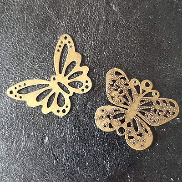 Estampe filigrane Bronze papillon N&deg;06