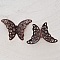 Estampe filigrane Cuivre papillon N&deg;04