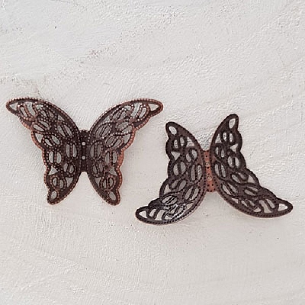 Estampe filigrane Cuivre papillon N&deg;04