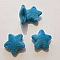 Etoile bomb&eacute; bleu feutrine scrapbooking 25mm