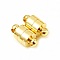 Fermoir Magn&eacute;tique Colonne 12 x 6 mm Plaqu&eacute; Or R&eacute;el 18K