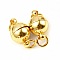 Fermoir Magn&eacute;tique Boule 20 x 8 mm Plaqu&eacute; Or R&eacute;el 18K