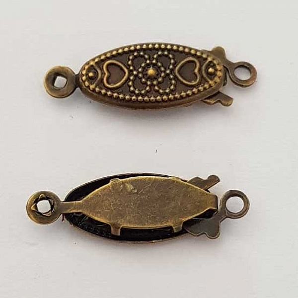Fermoir Ovale Classique Bronze 21 mm