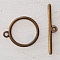 Fermoir Toggle Motif Rond Bronze N&deg;22