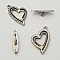 Fermoir Toggle Motif Coeur N&deg;26 Argent