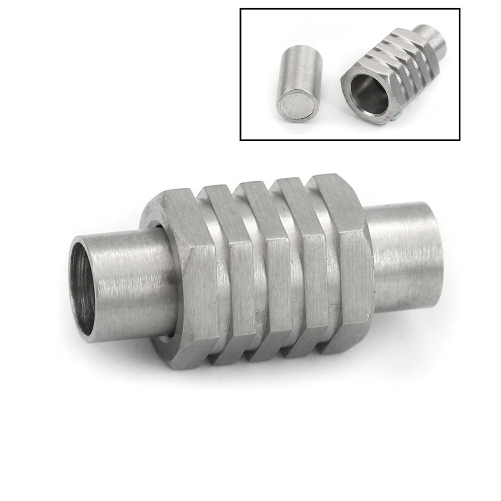 Fermoir aimant&eacute; Inoxydable 05 mm Argent N&deg;01